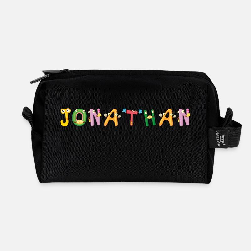 Jonathan - Recycelte Kulturtasche - Schwarz
