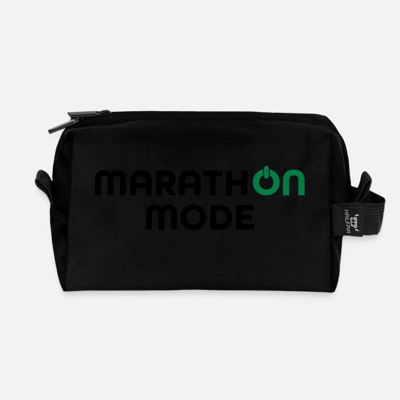 Marathon - Recycelte Kulturtasche - Schwarz