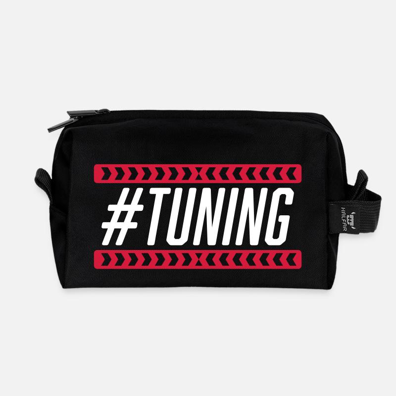 #Tuning - Recycelte Kulturtasche - Schwarz
