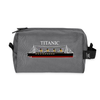 Titanisch - Recycelte Kulturtasche - Anthrazit - Vorne
