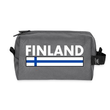 Finland - Recycled Toiletry Zip Bag - anthracite - Front