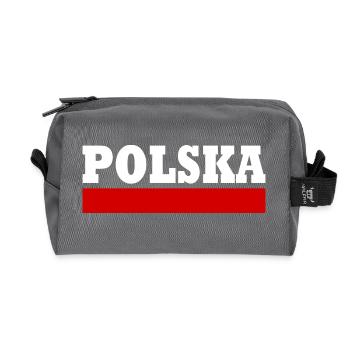 Polska - Recycelte Kulturtasche - Anthrazit - Vorne
