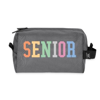 Senior - Student Class Retro Graduation Party Geschenk - Recycelte Kulturtasche - Anthrazit - Vorne