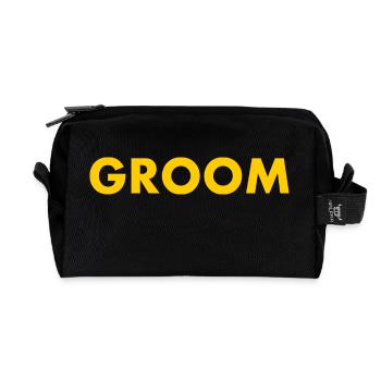 Groom - Trousse de toilette en tissu recyclé - noir - Devant