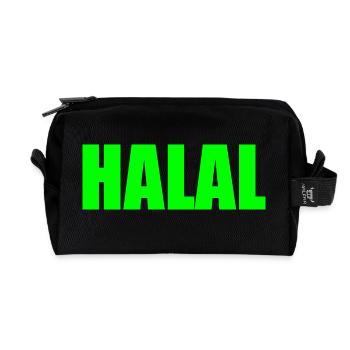 Halal - Recycelte Kulturtasche - Schwarz - Vorne