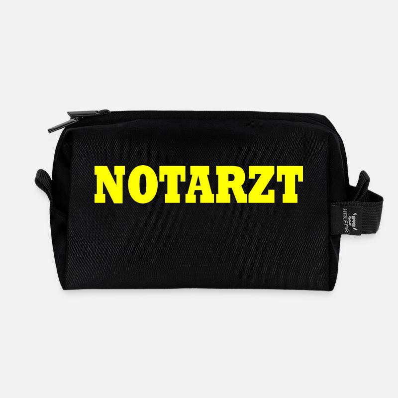 Notarzt - Recycelte Kulturtasche - Schwarz
