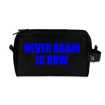 Never again is now - Recycelte Kulturtasche - Schwarz - Vorne