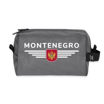 Montenegro Design – Balkan erleben - Recycelte Kulturtasche - Anthrazit - Vorne