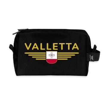 Valletta T-Shirt – Malta Fans Design - Recycelte Kulturtasche - Schwarz - Vorne