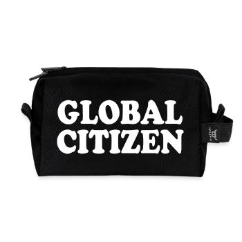 global citizen - Recycelte Kulturtasche - Schwarz - Vorne