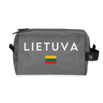 Litauische Flagge, Litauischer Stolz - Recycelte Kulturtasche - Anthrazit - Vorne
