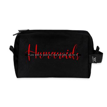 Humanoïde - Trousse de toilette en tissu recyclé - noir - Devant
