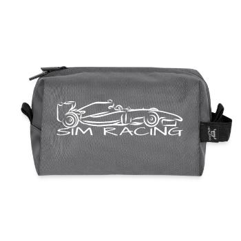 Sim Racing Sim Racer Chemise Cadeau - Trousse de toilette en tissu recyclé - anthracite - Devant
