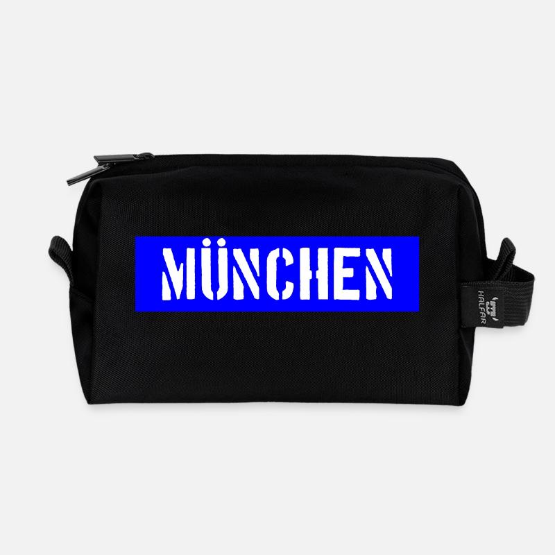 München - Munich - Bayern - Recycelte Kulturtasche - Schwarz