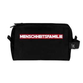 Wir sind die Veränderung - Recycelte Kulturtasche - Schwarz - Vorne