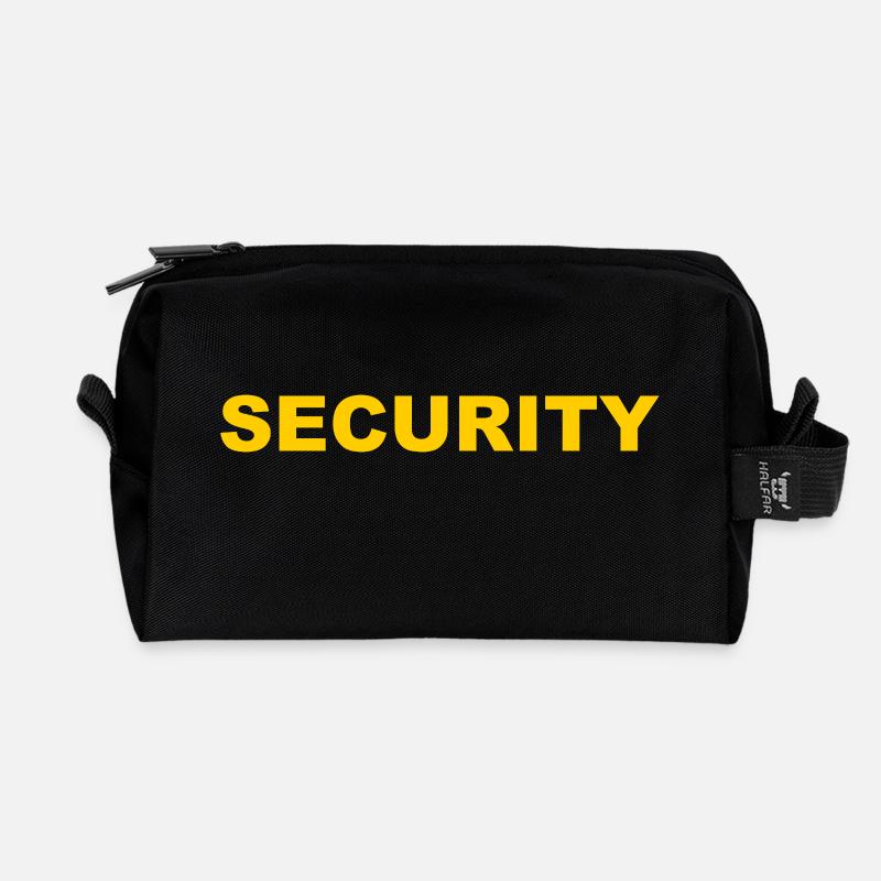Security - Sicherheitsdienst - Türsteher - Recycelte Kulturtasche - Schwarz