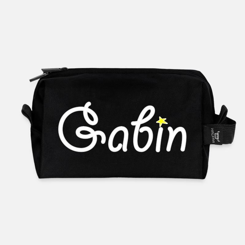 Gabin - Recycelte Kulturtasche - Schwarz