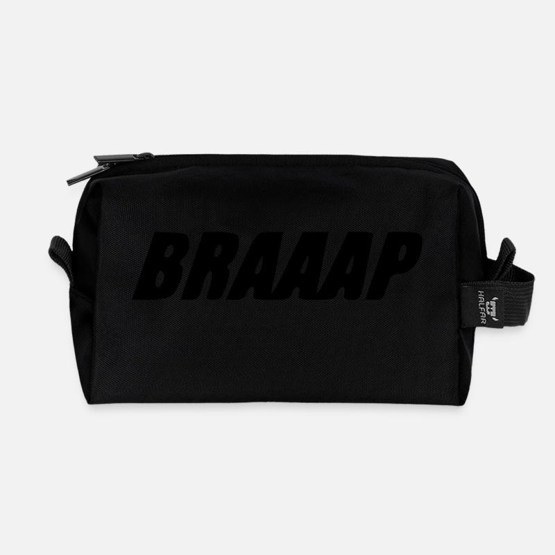 BRAAAP - Recycled Toiletry Zip Bag - black