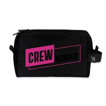 Crew Member JGA Film Team Braut Staff only! Party - Recycelte Kulturtasche - Schwarz - Vorne