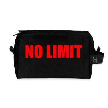No limit - Recycled Toiletry Zip Bag - black - Front