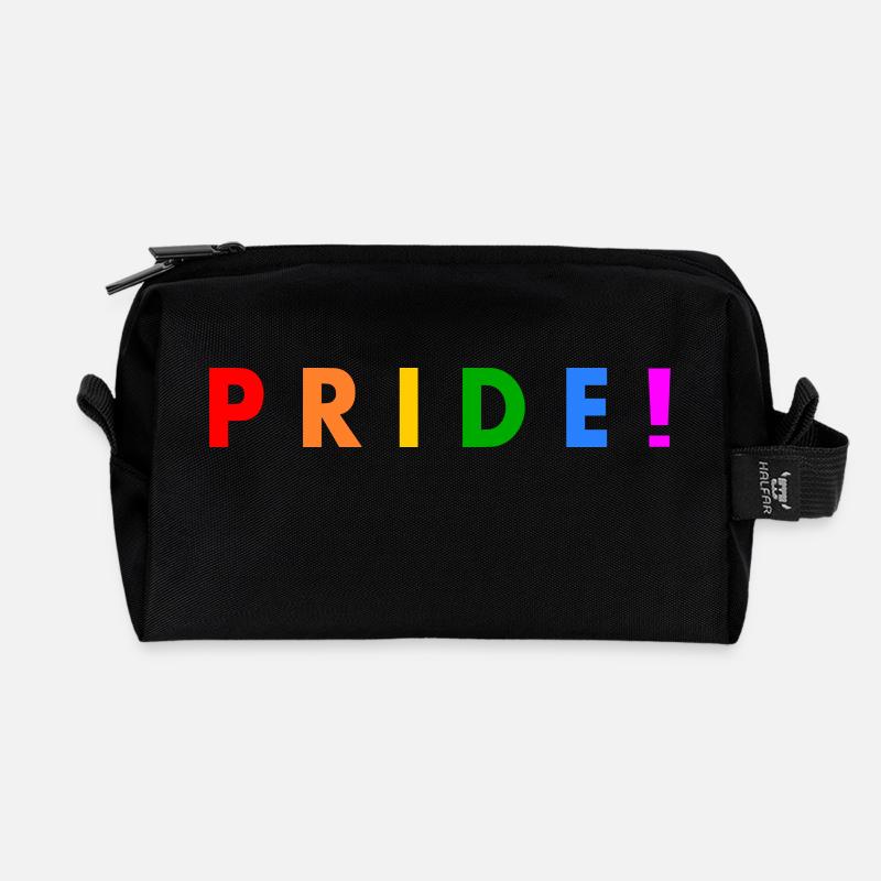 Pride - Trousse de toilette en tissu recyclé - noir