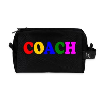 Coach - Recycled Toiletry Zip Bag - black - Front