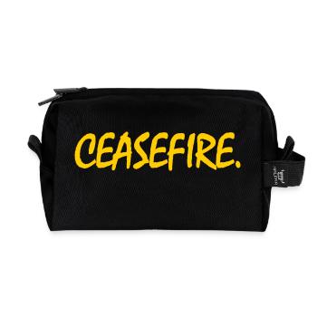 ceasefire - Trousse de toilette en tissu recyclé - noir - Devant