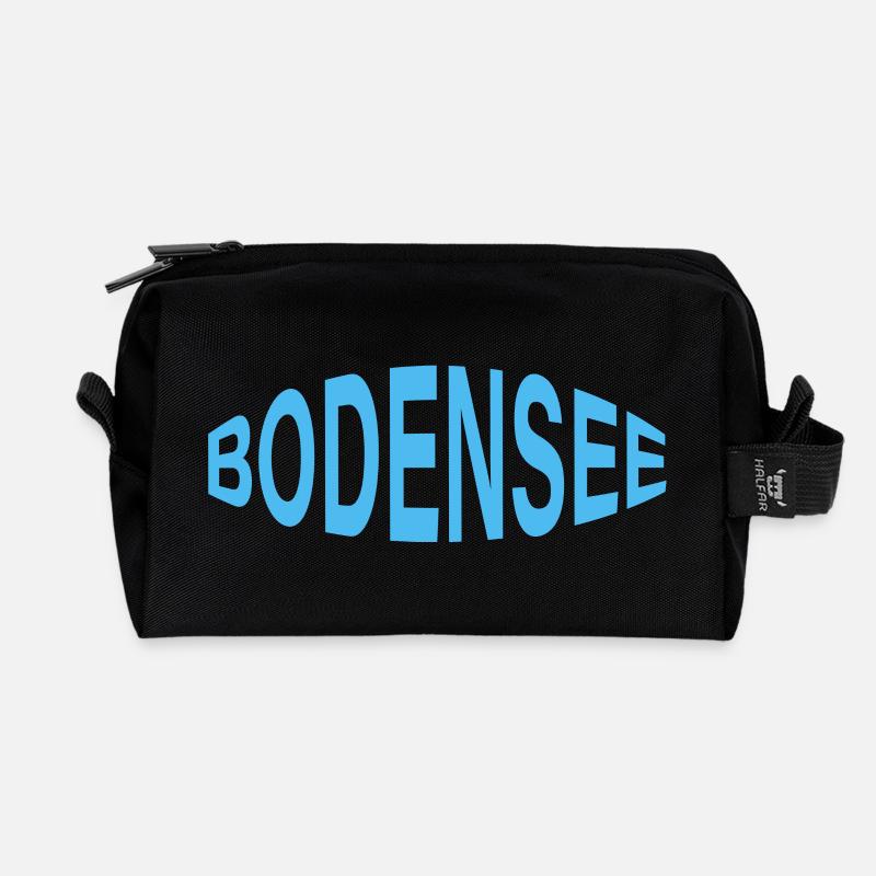 BODENSEE - Recycelte Kulturtasche - Schwarz