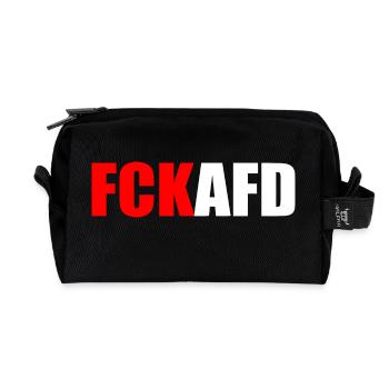 Fck afd - Recycelte Kulturtasche - Schwarz - Vorne