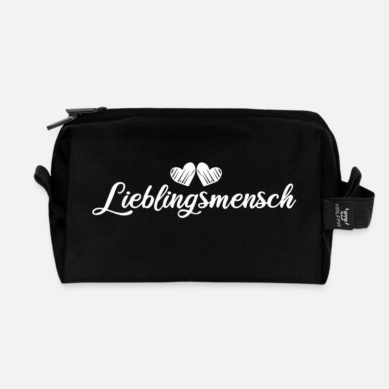 lieblingsmensch - Recycelte Kulturtasche - Schwarz