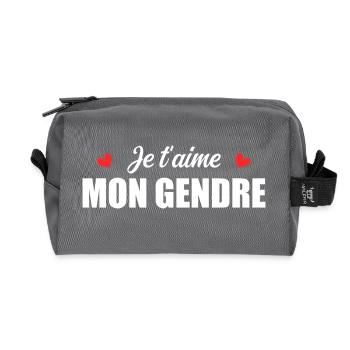 Ich liebe dich, mein Schwiegersohn - Recycelte Kulturtasche - Anthrazit - Vorne