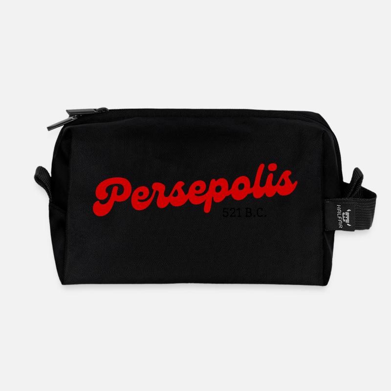 Persepolis - Iran - Recycelte Kulturtasche - Schwarz