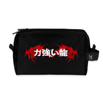 Drachen-Emblem Japanisch - Recycelte Kulturtasche - Schwarz - Vorne