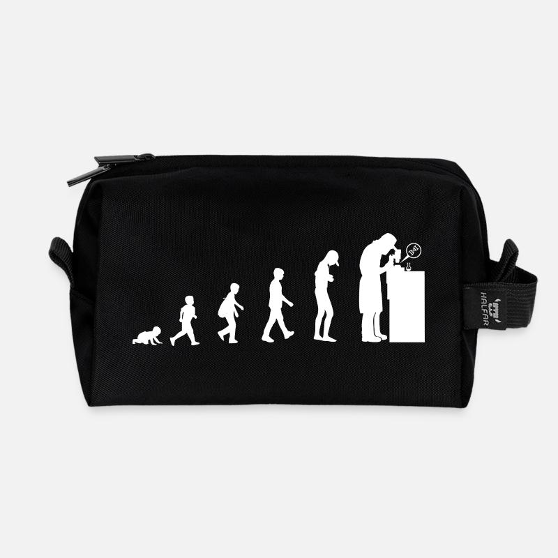biologist-01 - Recycled Toiletry Zip Bag - black