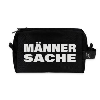 Men's business - Recycled Toiletry Zip Bag - black - Front