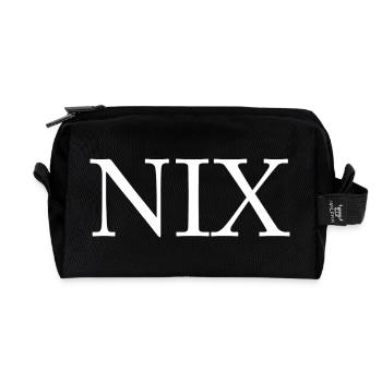 NOTHING - Recycled Toiletry Zip Bag - black - Front