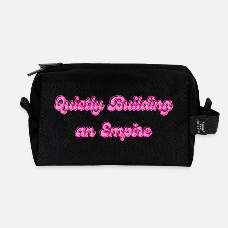 Leise ein Imperium aufbauen - Recycelte Kulturtasche - Schwarz