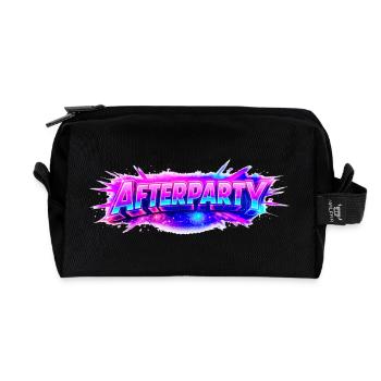 Afterparty Neon Pulse - Recycelte Kulturtasche - Schwarz - Vorne