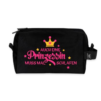 schlafen - Recycelte Kulturtasche - Schwarz - Vorne