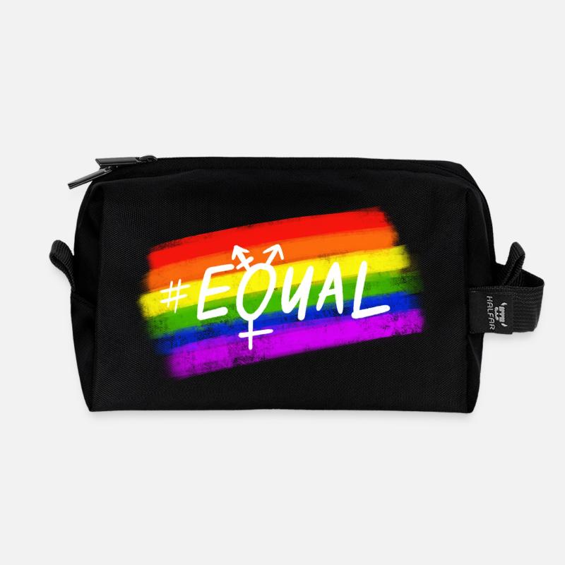 Equal Pride - Recycelte Kulturtasche - Schwarz