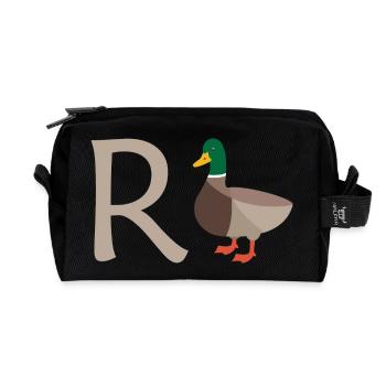 Rente Ente Ruhestand Pension Frührente Geschenk - Recycelte Kulturtasche - Schwarz - Vorne