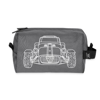 Caterham 7 voiture de sport - Trousse de toilette en tissu recyclé - anthracite - Devant