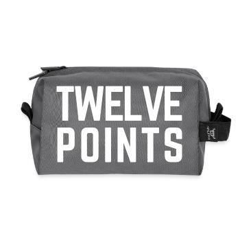 DOUZE POINTS Eurovision Oostenrijk 2026 - Trousse de toilette en tissu recyclé - anthracite - Devant