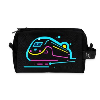 Zug Comic Look - Recycelte Kulturtasche - Schwarz - Vorne