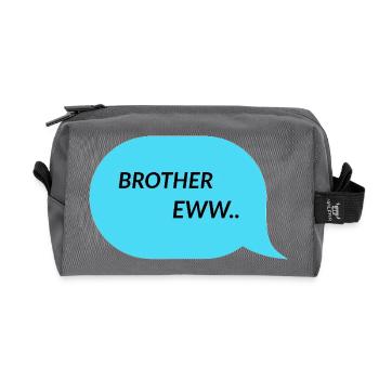 Frère - Trousse de toilette en tissu recyclé - anthracite - Devant
