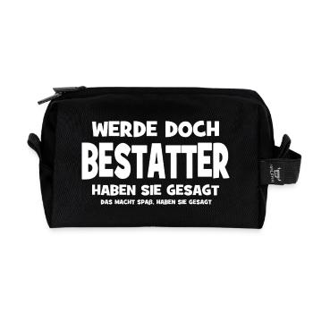 Devenir croque-mort après tout, disaient-ils - Ça fait - Trousse de toilette en tissu recyclé - noir - Devant