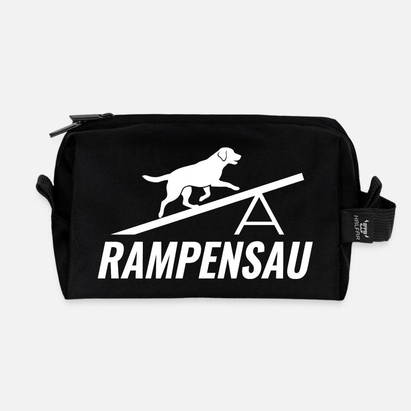 Echte Rampensau Agility Hundesport - Recycelte Kulturtasche - Schwarz