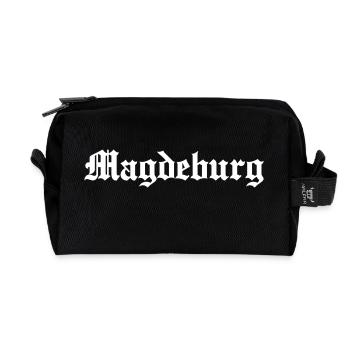 Magdeburg - Recycelte Kulturtasche - Schwarz - Vorne