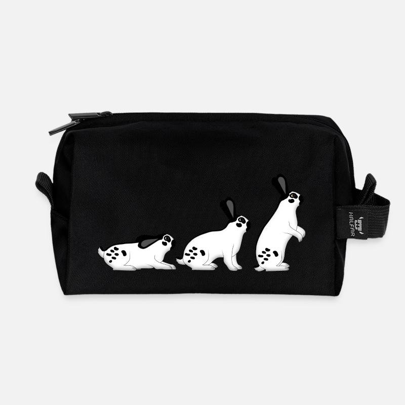 Pinto géant est assis - Trousse de toilette en tissu recyclé - noir