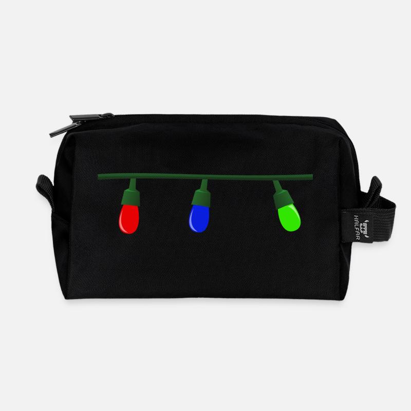 weihnachten winter rentier weihnachtsmann ugly chr - Recycelte Kulturtasche - Schwarz